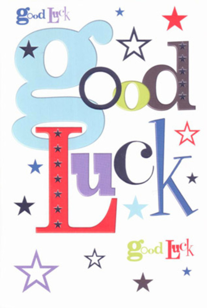 Vibrant and full of uplifting detail, this good luck card bursts with the sort of joyful energy familiar to anyone in Reigate's lively high street. Every letter is brought to life in an array of soothing pastel blue, bold cherry red, lush moss green, and regal purple, giving the typography a friendly, approachable tone. Bright stars in every size-some gently glowing, others bold and assertive-dot the snowy white canvas, evoking dreams and aspirations swirling under the open Surrey sky. The card feels modern yet full of heart, reminiscent of the laughter that fills Bell Street cafés or the supportive waves exchanged at local events. With a crisp, inviting surface and immaculate print quality, it's as much a pleasure to hold as it is to send. Each aspect-from the joyful composition to the stars' playful arc-communicates warmth and encouragement, making it an ideal choice for celebrating new beginnings, whether for a recent graduate or someone settling into a new home. Flowers Reigate's expert touch can be felt in the harmonious arrangement and genuine sentiment, ensuring your well wishes are delivered with artistry and community spirit.